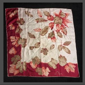Vintage anne fogarty silk spring floral scarf